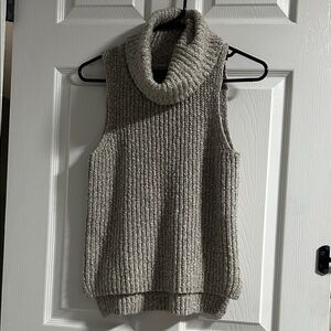 Aeropostale Cowl Neck Sleeveless Sweater - Gray